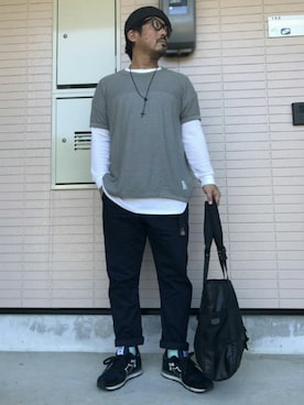 「Ranch standard（ランチスタンダード）のアイテム（トップス）」を使った、PLUSALPHA さん（メンズ・169cm）の秋コーディネート