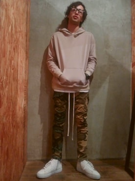 「Ranch standard（ランチスタンダード）のアイテム（トップス）」を使った、PLUSALPHA さん（メンズ・175cm）の春コーディネート