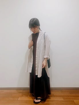 「Scye（サイ）のアイテム（ワンピース/ドレス）」を使った、ナカヤさん（レディース・160cm）の夏コーディネート