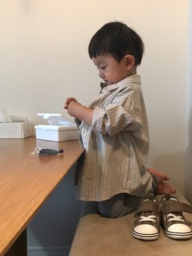 taira☺︎anjiさん（キッズ・90cm）の春コーディネート