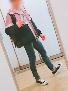 「jiggys shop（ジギーズショップ）のアイテム（パンツ）」を使った、DaDaさん（メンズ・168cm・20代）の春コーディネート