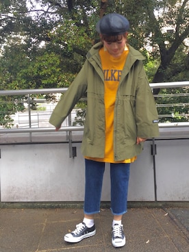「MILKFED.（ミルクフェド）のアイテム（その他アウター）」を使った、佐藤 麻理さん（レディース・163cm）の夏コーディネート