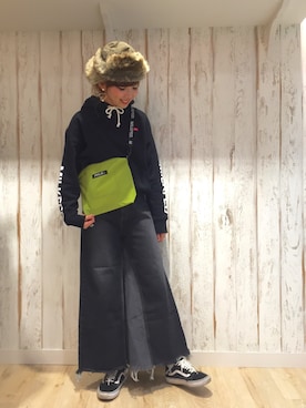 佐藤 麻理さん（レディース・163cm）の冬コーディネート