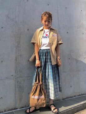 佐藤 麻理さん（レディース・164cm）の夏コーディネート