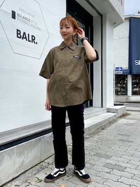 シャツ ブラウスを使った メンズコーデ のレディース人気ファッションコーディネート Wear