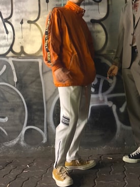 「VERSACE（ヴェルサーチ）のアイテム（ジャケット/アウター）」を使った、すぎおさん（メンズ・172cm）の夏コーディネート