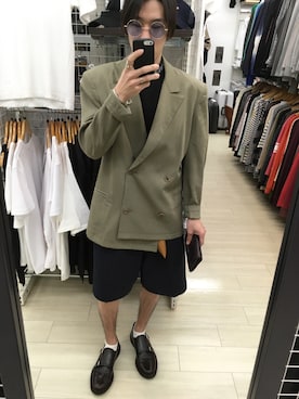 「肌ウーノ」｜「アイテム（アクセサリー）」を使った、古着野郎さん（メンズ・162cm）の春コーディネート