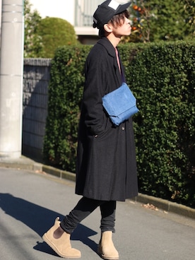 「Sperry   （スペリー）のアイテム」を使った、モモヒデさん（メンズ・170cm）の冬コーディネート