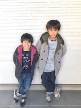 ようひなさん(キッズ・128cm)の冬コーディネート