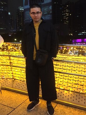 「NIKE(ナイキ)のアイテム(ショルダーバッグ)」を使った、wilsonhuangさん(メンズ・174cm)の春コーディネート