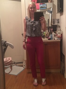 「JOE FRESH（フレッシュ）のアイテム」を使った、Kimさん（レディース・168cm）の夏コーディネート