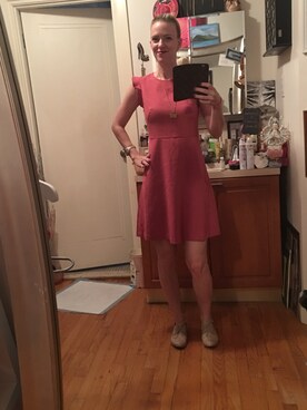 「ANN TAYLOR（アンテイラー）のアイテム（ワンピース/ドレス）」を使った、Kimさん（レディース・168cm）の秋コーディネート