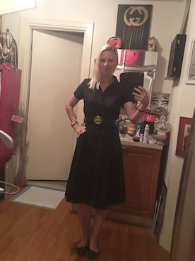 「ANN TAYLOR（アンテイラー）のアイテム（ワンピース/ドレス）」を使った、Kimさん（レディース・168cm）の秋コーディネート