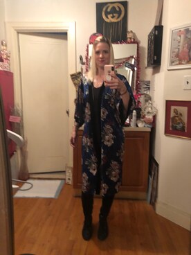 「FOREVER 21（フォーエバー トゥエンティーワン）のアイテム（ノーカラージャケット）」を使った、Kimさん（レディース・168cm）の冬コーディネート