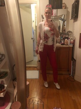 「MICHAEL KORS（マイケルコース）のアイテム（パンツ）」を使った、Kimさん（レディース・168cm）の夏コーディネート
