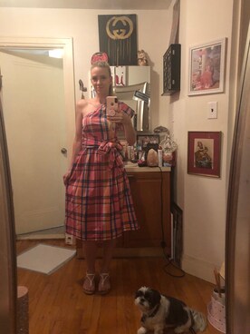 「asos（エイソス）のアイテム（ワンピース）」を使った、Kimさん（レディース・168cm）の夏コーディネート