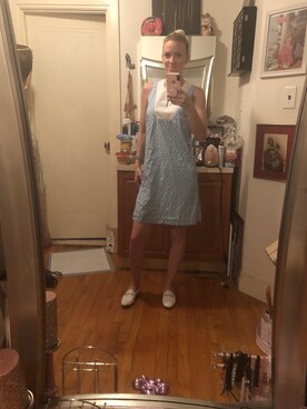「ANN TAYLOR（アンテイラー）のアイテム（ワンピース/ドレス）」を使った、Kimさん（レディース・168cm）の夏コーディネート