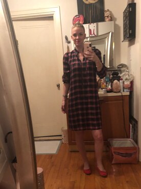 「ANN TAYLOR（アンテイラー）のアイテム（ワンピース/ドレス）」を使った、Kimさん（レディース・168cm）の秋コーディネート