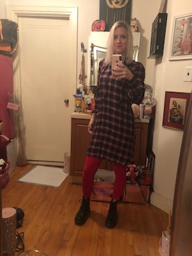 「ANN TAYLOR（アンテイラー）のアイテム（ワンピース/ドレス）」を使った、Kimさん（レディース・168cm）の秋コーディネート