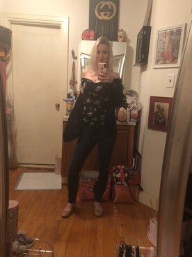 「EXPRESS（エクスプレス）のアイテム（トップス）」を使った、Kimさん（レディース・168cm）の秋コーディネート