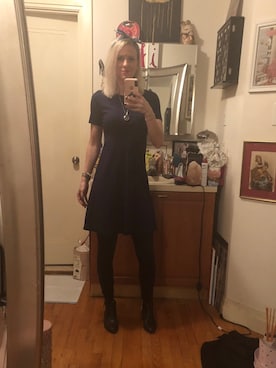 「ANN TAYLOR（アンテイラー）のアイテム（ワンピース/ドレス）」を使った、Kimさん（レディース・168cm）の秋コーディネート