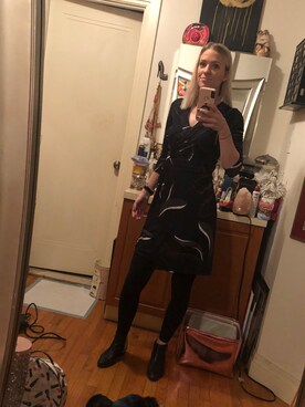 「ANN TAYLOR（アンテイラー）のアイテム（ワンピース/ドレス）」を使った、Kimさん（レディース・168cm）の秋コーディネート