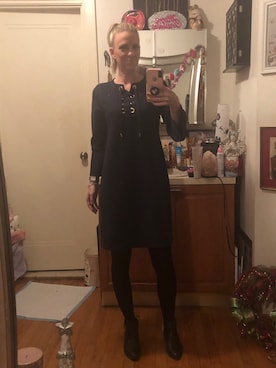 「Sam Edelman（サムエデルマン）のアイテム（ブーツ）」を使った、Kimさん（レディース・168cm）の秋コーディネート