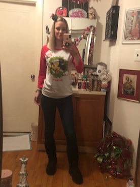 「J BRAND（ジェイブランド）のアイテム（デニムパンツ）」を使った、Kimさん（レディース・168cm）の冬コーディネート