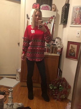 「J BRAND（ジェイブランド）のアイテム（デニムパンツ）」を使った、Kimさん（レディース・168cm）の冬コーディネート