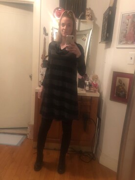 「EXPRESS（エクスプレス）のアイテム（パンツ）」を使った、Kimさん（レディース・168cm）の冬コーディネート