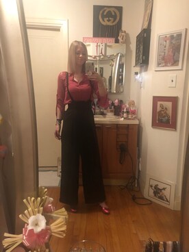 「EXPRESS（エクスプレス）のアイテム（トップス）」を使った、Kimさん（レディース・168cm）の春コーディネート