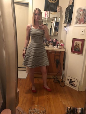 「ANN TAYLOR（アンテイラー）のアイテム（ワンピース/ドレス）」を使った、Kimさん（レディース・168cm）の夏コーディネート
