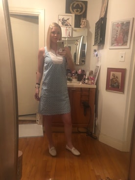 「ANN TAYLOR（アンテイラー）のアイテム（ワンピース/ドレス）」を使った、Kimさん（レディース・168cm）の夏コーディネート