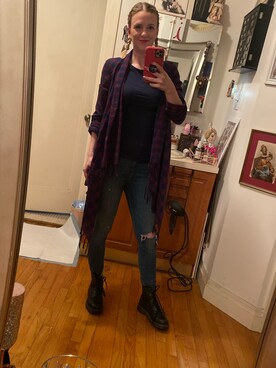 「J BRAND（ジェイブランド）のアイテム」を使った、Kimさん（レディース・168cm）の秋コーディネート