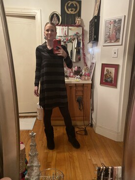 「ANN TAYLOR（アンテイラー）のアイテム」を使った、Kimさん（レディース・168cm）の冬コーディネート