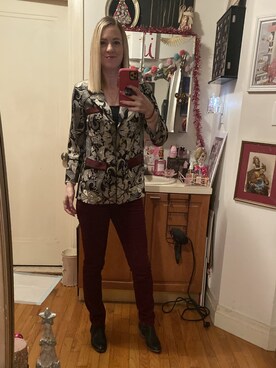 「ANN TAYLOR（アンテイラー）のアイテム」を使った、Kimさん（レディース・168cm）の冬コーディネート