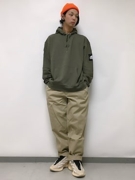 「Right-on（ライトオン）のアイテム（帽子）」を使った、いくしまらいき🐻さん（メンズ・173cm）の秋コーディネート