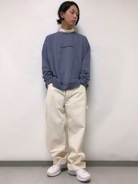 「Lee（リー）のアイテム（その他パンツ）」を使った、いくしまらいき🐻さん（メンズ・173cm）の秋コーディネート