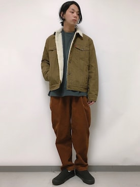 「BACK NUMBER（バックナンバー）のアイテム（スウェット）」を使った、いくしまらいき🐻さん（メンズ・173cm）の秋コーディネート