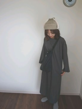 「SEVENDAYS=SUNDAY（セブンデイズサンデイ）のアイテム（帽子）」を使った、i　n　eさん（レディース・156cm）の秋コーディネート