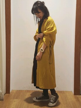 「SEVENDAYS=SUNDAY（セブンデイズサンデイ）のアイテム（ナイロンジャケット）」を使った、i　n　eさん（レディース・156cm）の冬コーディネート