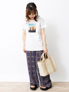 i n eさん(レディース・156cm)の夏コーディネート