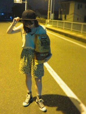 「THE NERDYS（ザ ナーディーズ）のアイテム」を使った、i　n　eさん（レディース・156cm）の夏コーディネート