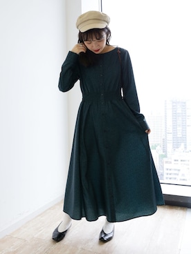 「SEVENDAYS=SUNDAY（セブンデイズサンデイ）のアイテム（ワンピース）」を使った、i　n　eさん（レディース・156cm）の夏コーディネート