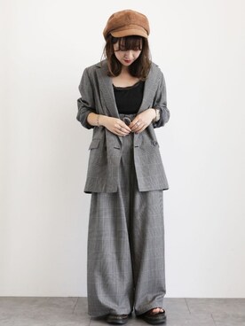 「SEVENDAYS=SUNDAY（セブンデイズサンデイ）のアイテム（ブルゾン）」を使った、i　n　eさん（レディース・156cm）の秋コーディネート