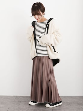 「SEVENDAYS=SUNDAY（セブンデイズサンデイ）のアイテム（ブルゾン）」を使った、i　n　eさん（レディース・156cm）の秋コーディネート