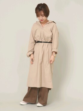 「SEVENDAYS=SUNDAY（セブンデイズサンデイ）のアイテム（ワンピース）」を使った、i　n　eさん（レディース・156cm）の冬コーディネート