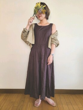 「SEVENDAYS=SUNDAY（セブンデイズサンデイ）のアイテム（シャツ/ブラウス）」を使った、i　n　eさん（レディース・156cm）の春コーディネート