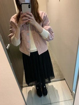 「31 Sons de mode（トランテアン　ソン　ドゥ　モード）のアイテム（その他アウター）」を使った、maru◎さん（レディース・158cm）の秋コーディネート