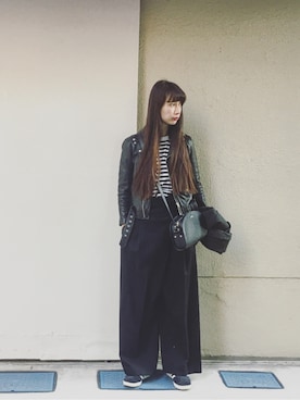 「ENFOLD（エンフォルド）のアイテム」を使った、Kazumiさん（レディース・165cm）の冬コーディネート